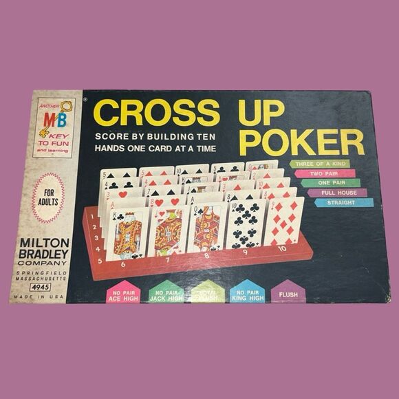 Vintage Milton Bradley 1968 Cross Up Poker Game COMPLETE - Picture 1 of 6